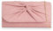 Suede Pleated Style Bridal Prom Wedding Evening Clutch Party Purse Hand Bag (Dusky Pink)