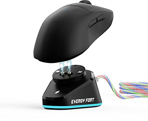 Charger Dock for Mouse G PRO X SUPERLIGHT,G502/G502X/G502X Plus Lightspeed, G703, G903, G PRO Wireless Gaming Mice Charging Station, Replace for Powerplay Wireless Charging System (Black RGB)
