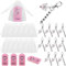 RAFIYU Gastgeschenke Hochzeit,12 Stück Dankeschön Gastgeschenk Taufe mit Schutzengel+ Organzabeutel+Dankeskarte,Schutzengel Schlüsselanhänger für Geburtstag,Taufe,Hochzeit, Kommunion,Party,Mitbringsel