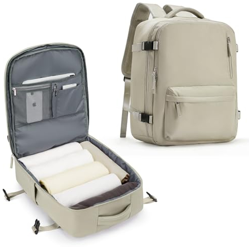SZLX Easyjet Handgepäck 45x36x20 Rucksack für Flugzeug Untersitz Kabinentasche Damen Reiserucksack Handgepäck Flugzeug Rucksack Wasserdicht Business Herren Travel Backpack Für 15.6-Zoll-Laptops