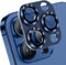 Jewloofa Caméra Protection pour iPhone 15 Pro/Pro Max, Alliage Aluminium Caméra Arrière Protecteur, Anti-Rayures, Caméra métal Protecteur pour iPhone 15 Pro/Pro Max - Bleu