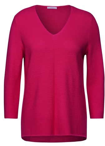 Cecil Damen Pullover mit V-Ausschnit Pink Sorbet XL