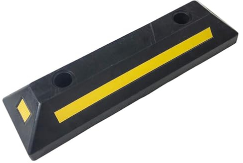 Tapones de coche para garaje,Tapón de garaje para estacionamiento, Tapón de pasillo de estacionamiento de goma resistente con banda reflectante amarilla, Aparcamiento Gadgets para seguridad Wobblo
