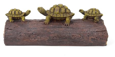 FineInno Résine Statue de Grenouille de Jardin Extérieur Résine Grenouille Exterieur Sculptures Pool Animal Ornement Figurine pour Décoration de Jardin Yard Pond Lawn (Tortue)