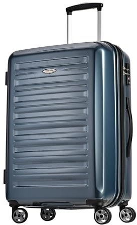 Probeetle by Eminent Koffer Voyager IX Erweiterbar M 67cm 79/90L super leicht 4 Doppelrollen 360° Hartschalenkoffer Graphit