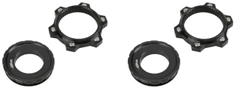 2pcs Bike Center Lock Adapter, 6 to Centerlock Adapter Mountain Bike Disc Brake Hub Adapter Center Lock Hubs to Fit 6 Rotors