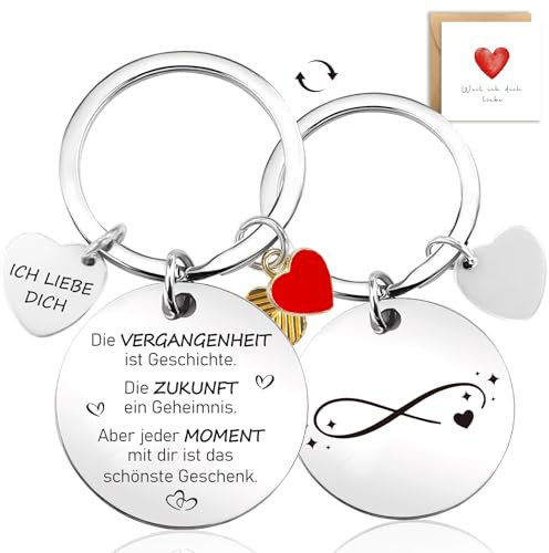 Liebe Schlüsselanhänger, Ich Liebe Dich Geschenke für Frauen Männer, Schlüsselanhänger Partner, Schlüsselanhänger Freundin, Liebesgeschenke für Männer Frauen