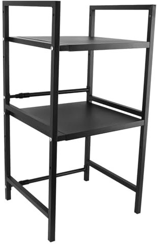 Tangxi Support à Ondes, Comptoir en Acier au Carbone, étagère, Forte capacité de Charge, Multifonction, Gain de Place pour Les Armoires (Couche Double)