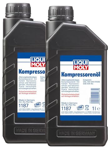 2x Liqui Moly Universal Air Compressor Oil All Season Low Friction Oil - 1L