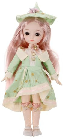 VICASKY Bjd-gelenkpuppe Amerikanische Puppe Kugelgelenkpuppe Anime-Puppe Prinzessin Puppe Perücke Puppe Mädchenpuppen Bjd-Puppen Mini-bjd-Puppe Süße Puppen Kawaii Puppenkleidung Kunststoff