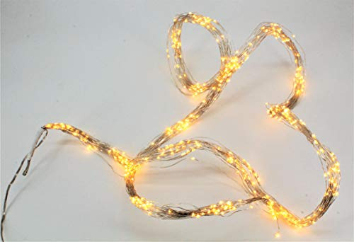 Generisch 480 LEDs Lichterregen warmweiß, 2 m lang, 5 m Zuleitung auch Outdoor geeignet.
