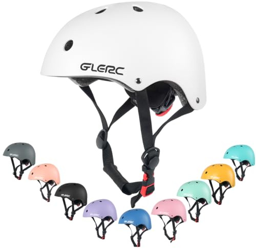 Glerc Kinder Fahrradhelm, geeignet für Fahrrad, Scooter & Skate geeignet, für Jungen und Mädchen von Kleinkind bis Jugend, Kopfumfang verstellbar und Mehrfarbig