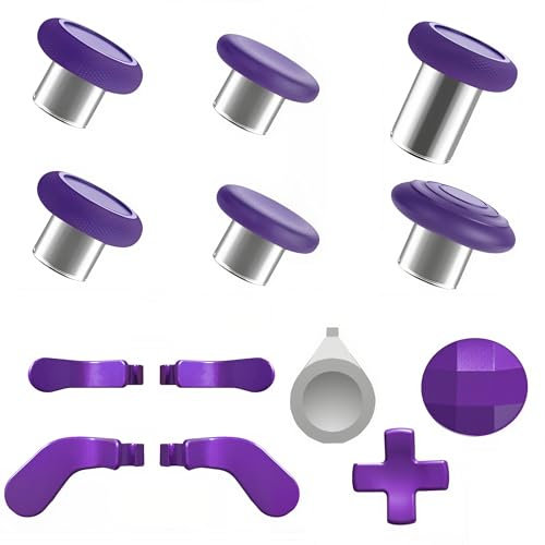 Elite Series 2 Controller Accessories Kit - Thumbsticks, D-Pads and Trigger Paddles with Storage Case for Elite Series 2 Core (Purple)