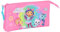 Safta GABBY'S Dollhouse Confetti - Portatodo Triple, Estuche Infantil, Estuche Niño, Ideal para Niños en Edad Escolar, Cómodo y Versátil, Calidad y Resistencia, 22x3x12 cm