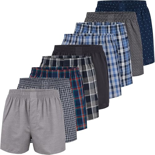 City Life 3er, 6er, 9er Pack Herren Boxershorts Shorts Boxer Webboxer Sparpack S-4XL, Farbe:9er Pack D01, Grösse:4XL