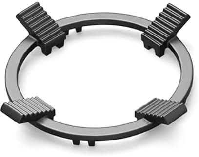 Support for wok, grille universelle épaisse for poêle à frire sur cuisinière à gaz, antidérapante for fond rond en acier au carbone