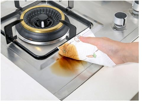 Yardenfun 2 Rollen Super Saugfähige und Reißfeste Papierhandtücher aus Papier Einweg Küchenrollenpapier für Reinigung und Bastelprojekte im Haushalt Zufälliger Stil