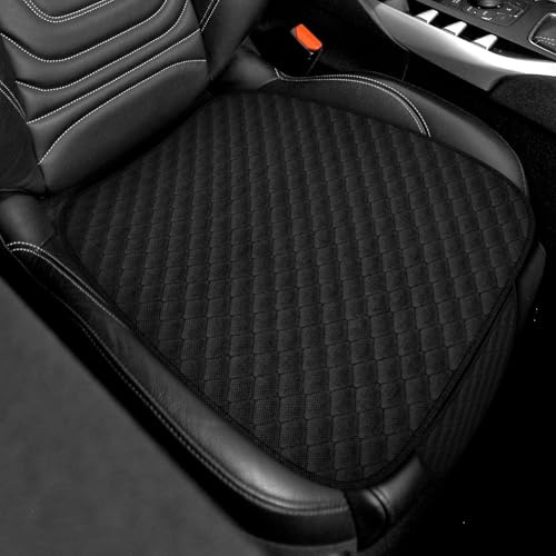 2 Stück Auto Sitzkissen Vordersitze, Sitzauflagen Vordersitze 60×49 cm | rutschfest Atmungsaktiv Autositzbezüge Sitzschoner, Autositzkissen Innenraum Zubehör mit Antirutsch-Boden für Auto
