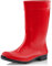 Ladeheid Stivali Pioggia Donna 100% Impermeabili Gomma Robusto e Confortevole Stivali Alti da Donna Scarpe Femminile LA-967 (Rosso/Nero 40 EU)