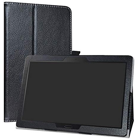 Labanema Custodia per Lenovo Smart Tab P10, PU Pelle Slim Flip Case Cover Protettiva Pieghevole Stand per Lenovo Tab M10 HD (TB-X505F,TB-X605F) / Smart Tab P10 (TB-X705F) 10.1 Tablet - Nero