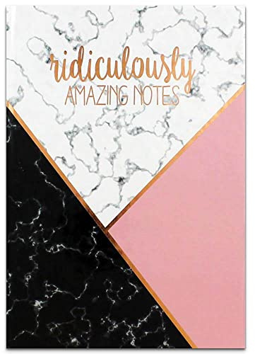 Tallon A5 Rose Gold Design Lined Notebook - Assorted