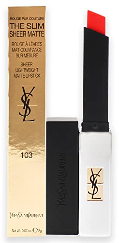 Yves Saint Laurent Rouge Pur Couture The Slim Sheer Matte, 103 Orange Provocant 30 g