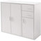 Panana Sideboard Storage Cupboard Cabinet Unit with Doors and Drawers Living Room Bedroom Furniture (White)