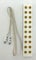 BELI-BECO 4046 Verteilerleiste 10-Fach mit Kabel und Stecker - 8mm Abstand - 3,5V (Weiß)
