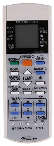 Reemplazo para Panasonic Aire Acondicionado Control Remoto Modelo CWA75C3077 A75C3077