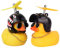 YGMXZL 2PCS Gelbe Ente Auto Ornamente,Gummiente Dekorationen,Kleine gelbe Ente Autodekoration,Gummiente Spielzeug für Auto Motorrad Fahrrad Mountainbike(Stil 3)