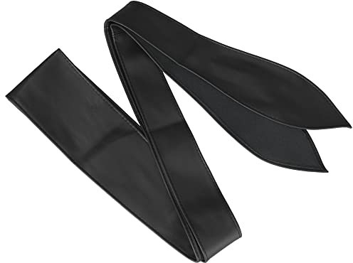 Allegra K Damen Wickel Obi Gürtel Breiter Taillenband Gürtel für Kleider Schwarz 65-72cm/25.59-28.35