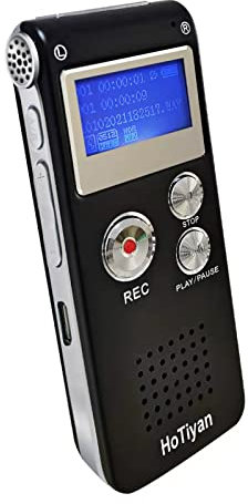 Digital Voice Recorders 8GB Audio Recorder Voice Activated Recorder for Lectures, Meetings, Interviews Recording Device with Microphone USB Cable, MP3 Player (8GB