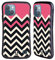 Head Case Designs Rosa Chevron A Blocchi di Colore Custodia Cover Ibrida Compatibile con Apple iPhone 13