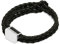 DAVIDOFF HOME RUN Herren Armband Schwarz – sportliches Armband aus handgeflochtenem Leder – Lederarmband mit Metallelement und Schiebeverschluss