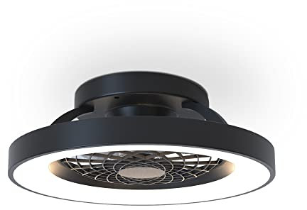 Ventilador motor DC TIBET MINI negro,led dimable Mantra