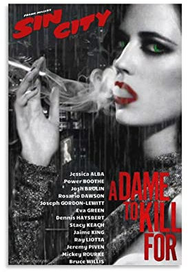 Filmposter Sin City One Poster, dekoratives Gemälde, Leinwand, Wandkunst, Wohnzimmer, Schlafzimmer, Gemälde, 30 x 45 cm