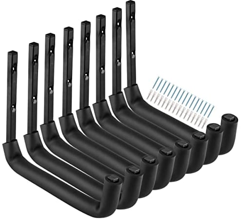 Heavdace 8 x 25,4 cm große Garagen-Haken, strapazierfähig, zum Aufhängen an der Wand