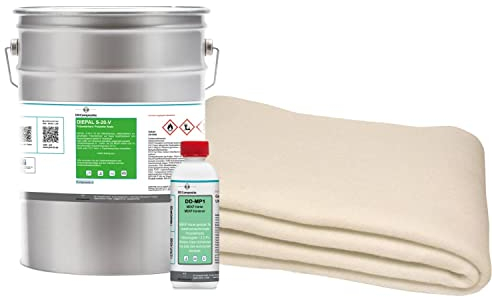 DD Composite Polyesterharz 10kg plus 2,0m² Formenbauvlies 340g/m² 100g MEKP-Härter styrolfreies Laminierharz Markenfaser Formteile Ausbauten Formen