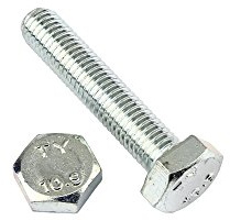 10 Stk Sechskantschraube DIN 933 10.9 M10 x 50 verzinkt