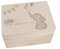 hellomini Personalisierte Erinnerungsbox Baby - Erinnerungskiste mit Namen aus Holz - Geschenk zur Geburt für Mädchen & Jungen - Babygeschenke (Elefant, L: 40x30x23cm)