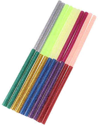STOBOK 72pcs Glitter Hot Melt Glue Sticks for Glue Gun Mini Gun Sticks for Diy Arts Craft Repair Bonding