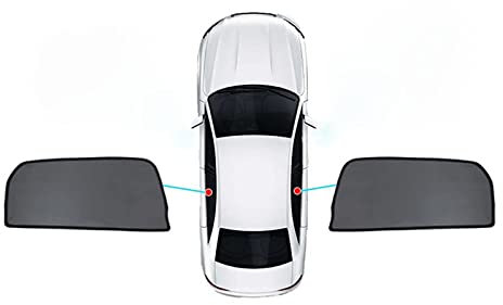 Parasol Ventana Lateral de Coche para Hyundai Tucson 2021-2023,Magnético Protección contra Deslumbramiento,Ventana Lateral+Trasero Visera Parabrisas, 2PCS Rear Side Window