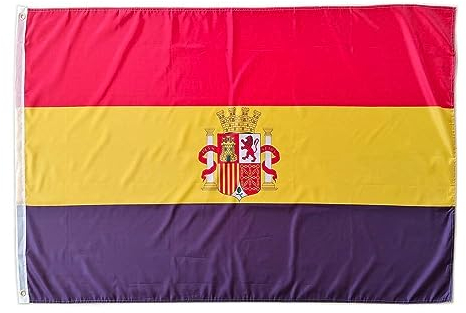 Bandera de España 2 República, bandera colores España 2 República, bandera 150cm x 90cm, Bandera de España 2 República