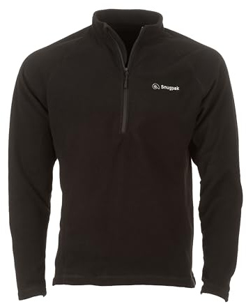 Snugpak Impact Fleece Shirt WGTE - Mid-Layer Fleece Pullover mit Anti-Pilling Finish, Atmungsaktives & Feuchtigkeitsableitendes Material - Hochgeschlossener Wärmekragen, halblanger Reißverschluss -