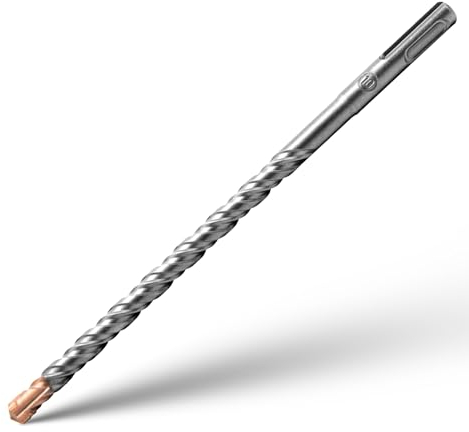 SDS Plus Professionell Hammerbohrer Betonbohrer mit 4 Hartmetall Schneiden Fliesenbohrer Metallbohrer Steinbohrer Betonbohrer Schlagbohrmaschine Bohren für Beton, Naturstein, Ziegelmauer 10mm x 200mm