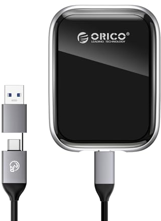ORICO 1TB SSD Externo hasta 2000MB/s Unidad de Estado sólido portátil, USB 3.2 Gen 2x2 20Gbps con 2 en 1 Cable USB C, Compatible con Macbook, iPad, iPhone 15 - A20