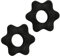 Rumyve 2pcs Spin Lock Collar,Non-slip Spin Lock Collar Screw Hex Nut Screw Clamp,Dumbbell Hex Nut
