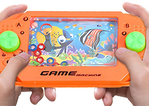 kafad Wasserfall Ringspiel, Fun Handheld Water Game Arcade Wasserring, Konsole Ring Squeeze Puzzle Machine Spielzeug Geschenk für Kinder