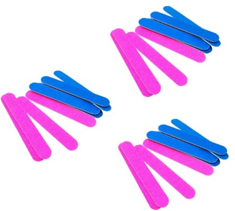 Healvian 3pezzi Limette Per Unghie Riutilizzabile Doppie Facce Per Manicure e Rimozione Unghie Per Uso Professionale e Domestico