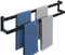 Alise GYT5080-B Doppel-Badetuchstange, Handtuchhalter für Badezimmer, WC, Wandhalterung, 81,3 cm, SUS304 Edelstahl, Handtuchhalter, Mattschwarz, GYT5080-B